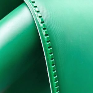 PVC conveyor belt notched V-guide